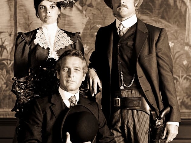 katherineross,robertredfordandpaulnewmaninbutchcassidy1968