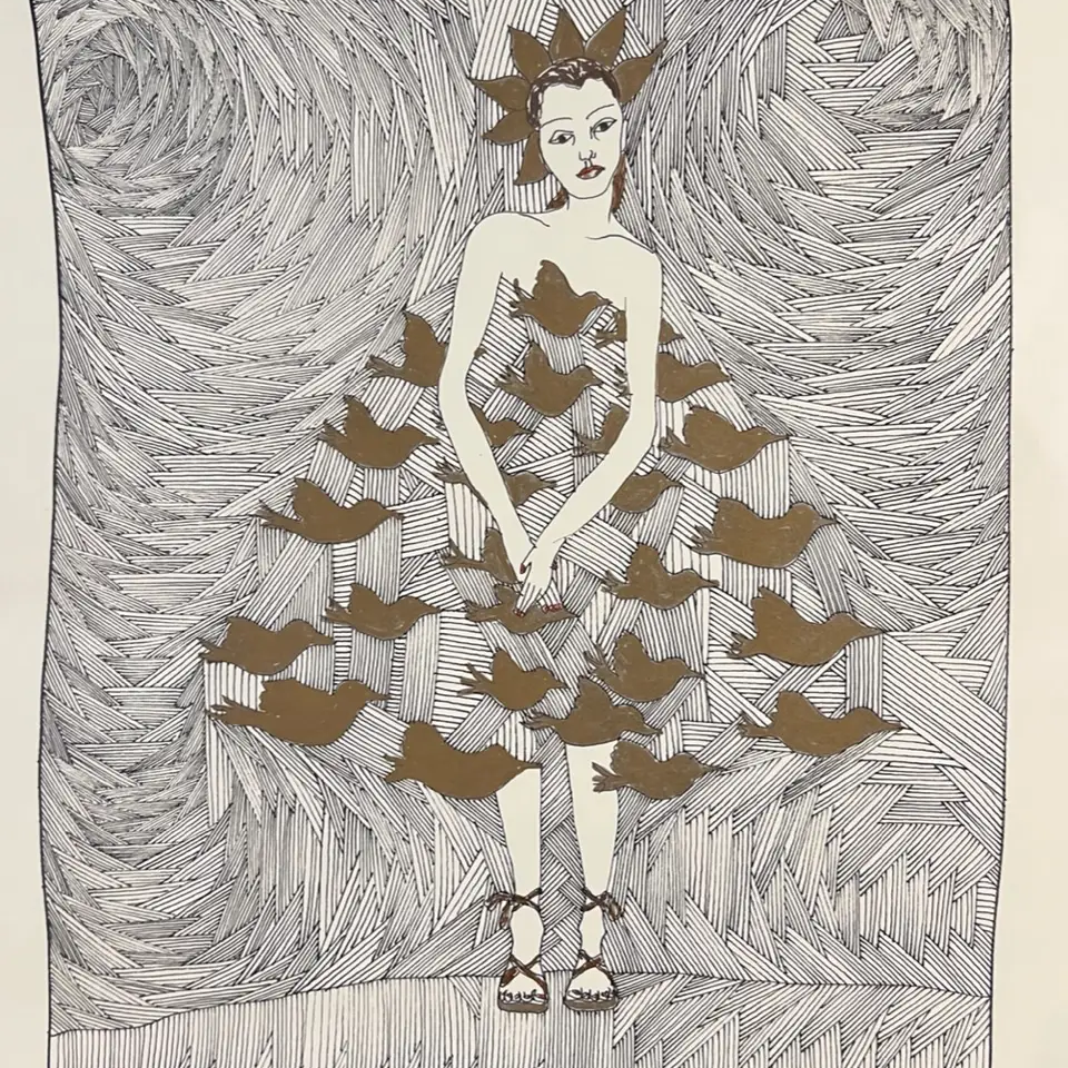 Ana Castillo Dove Dress