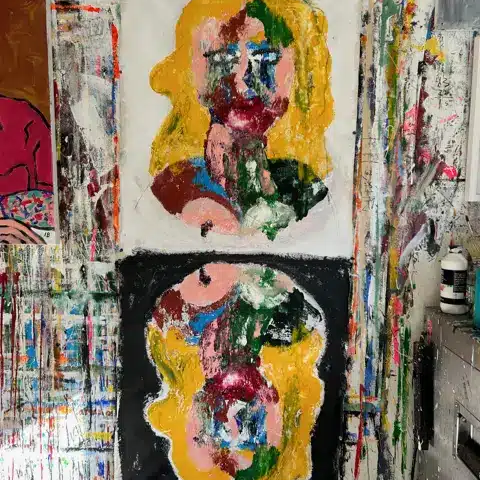 Woman Seeing Herself In a Dark Pond