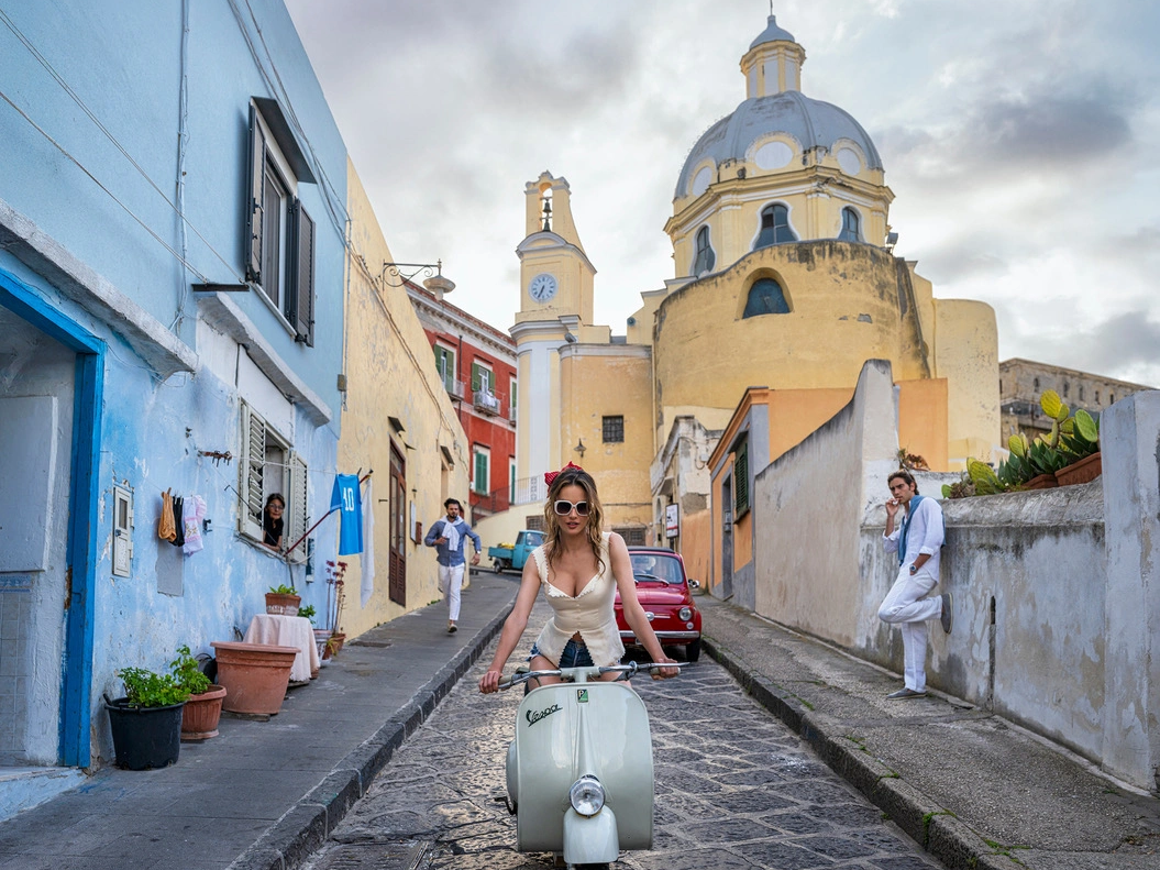 The Girl on the Vespa Colour