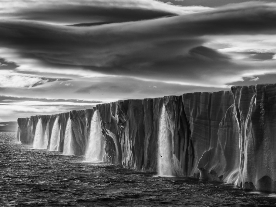 Ice Waterfall (Silver Gelatin)