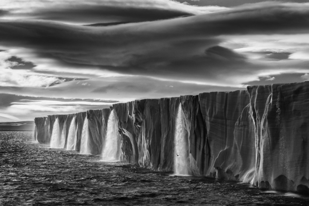 Ice Waterfall (Silver Gelatin)