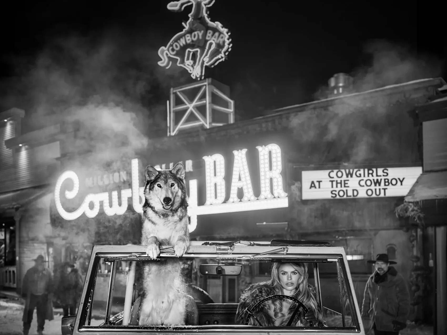 Million Dollar Cowboy Bar B&W