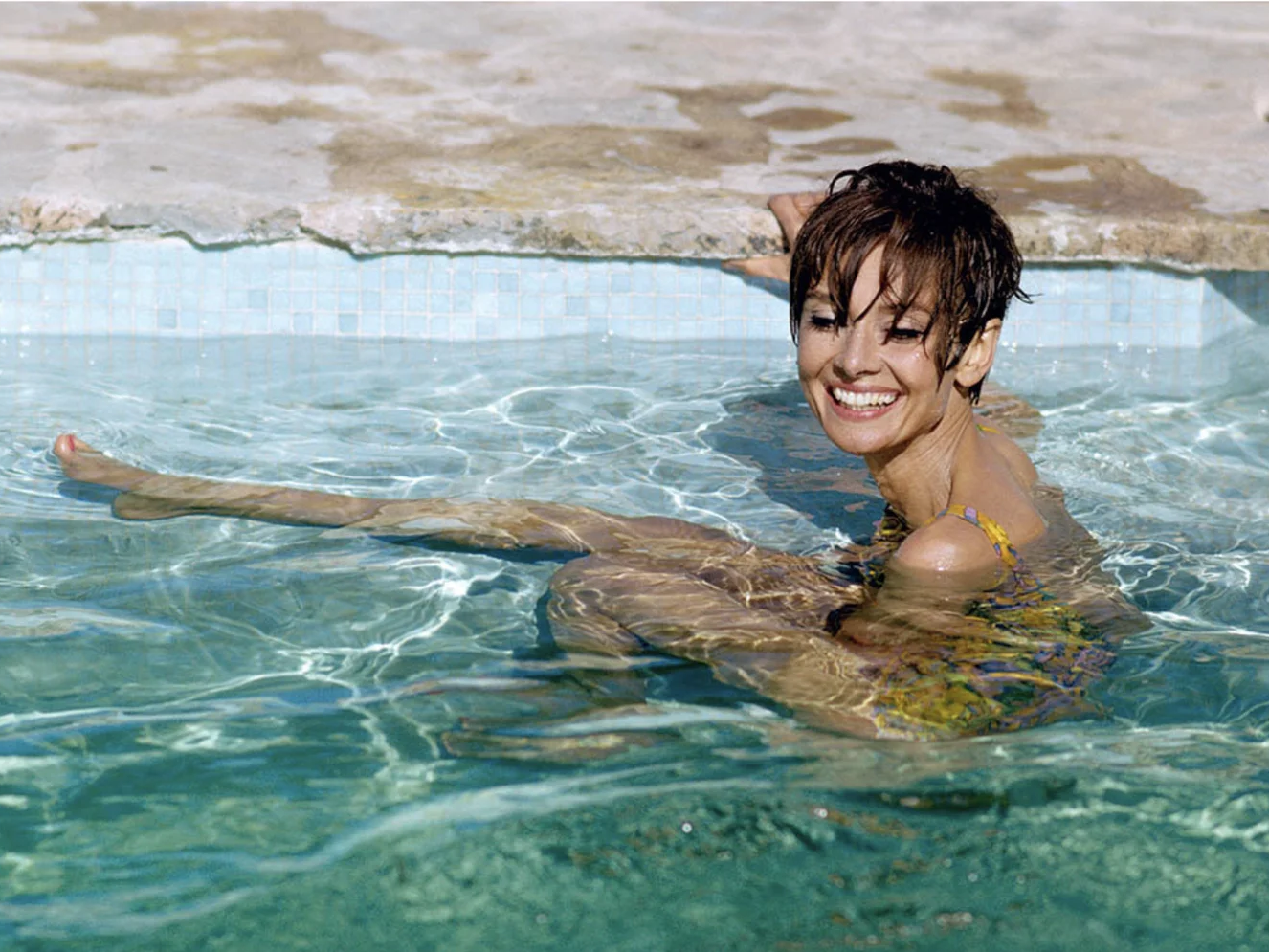 Audrey Hepburn in Pool | Terry O'Neill | Hilton Contemporary