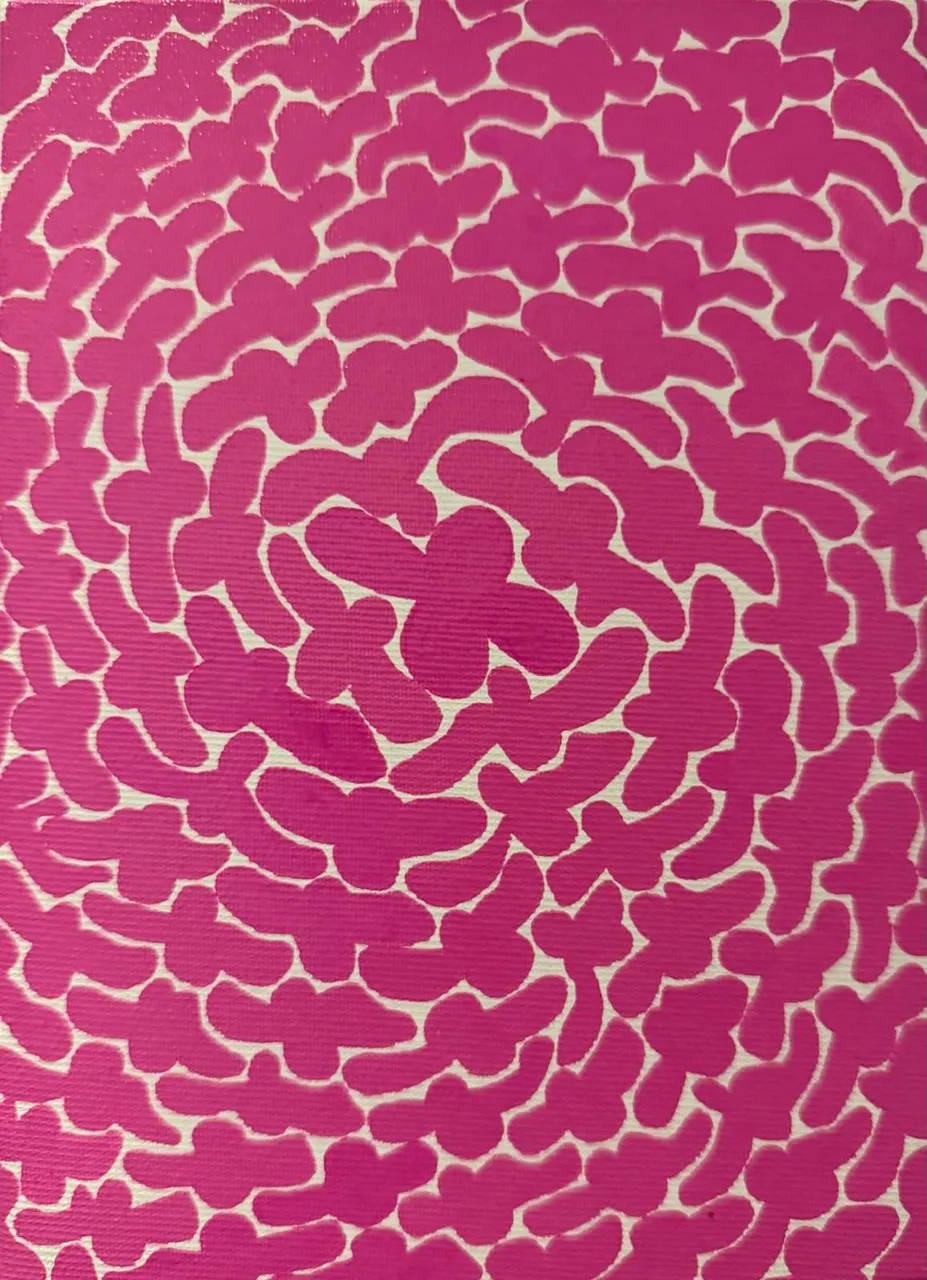 Magenta Four Leaf Clovers | Marie Piselli | Hilton Contemporary