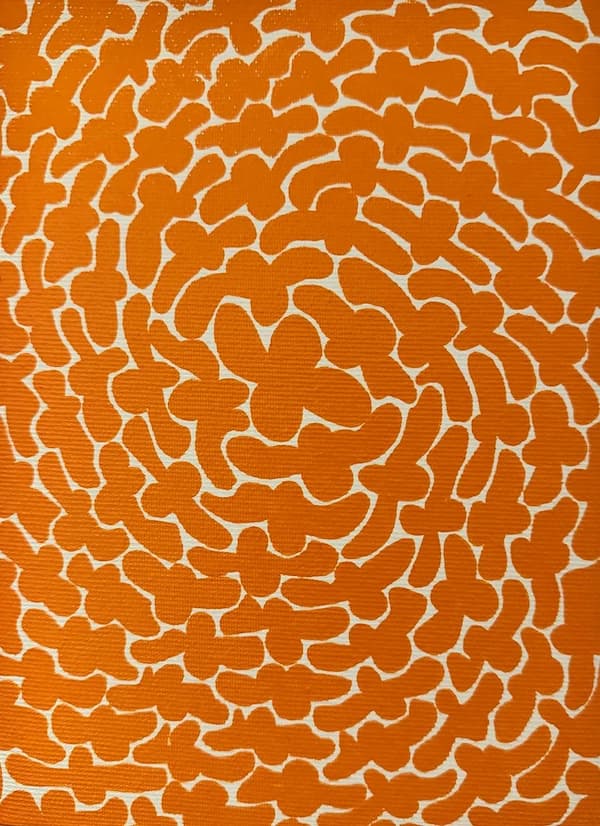 Orange Four Leaf Clovers