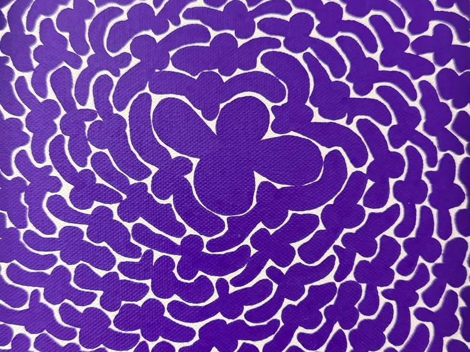 Purple Four Leaf Clovers | Marie Piselli | Hilton Contemporary
