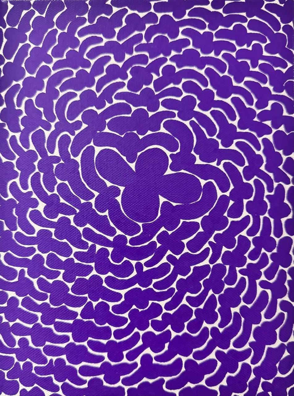 Purple Four Leaf Clovers | Marie Piselli | Hilton Contemporary