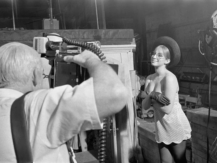 Barbra Streisand during a photo session photographed by Lawrence Schiller, 1969