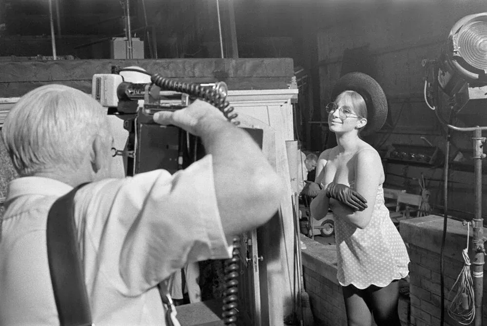 Barbra Streisand during a photo session photographed by Lawrence Schiller, 1969