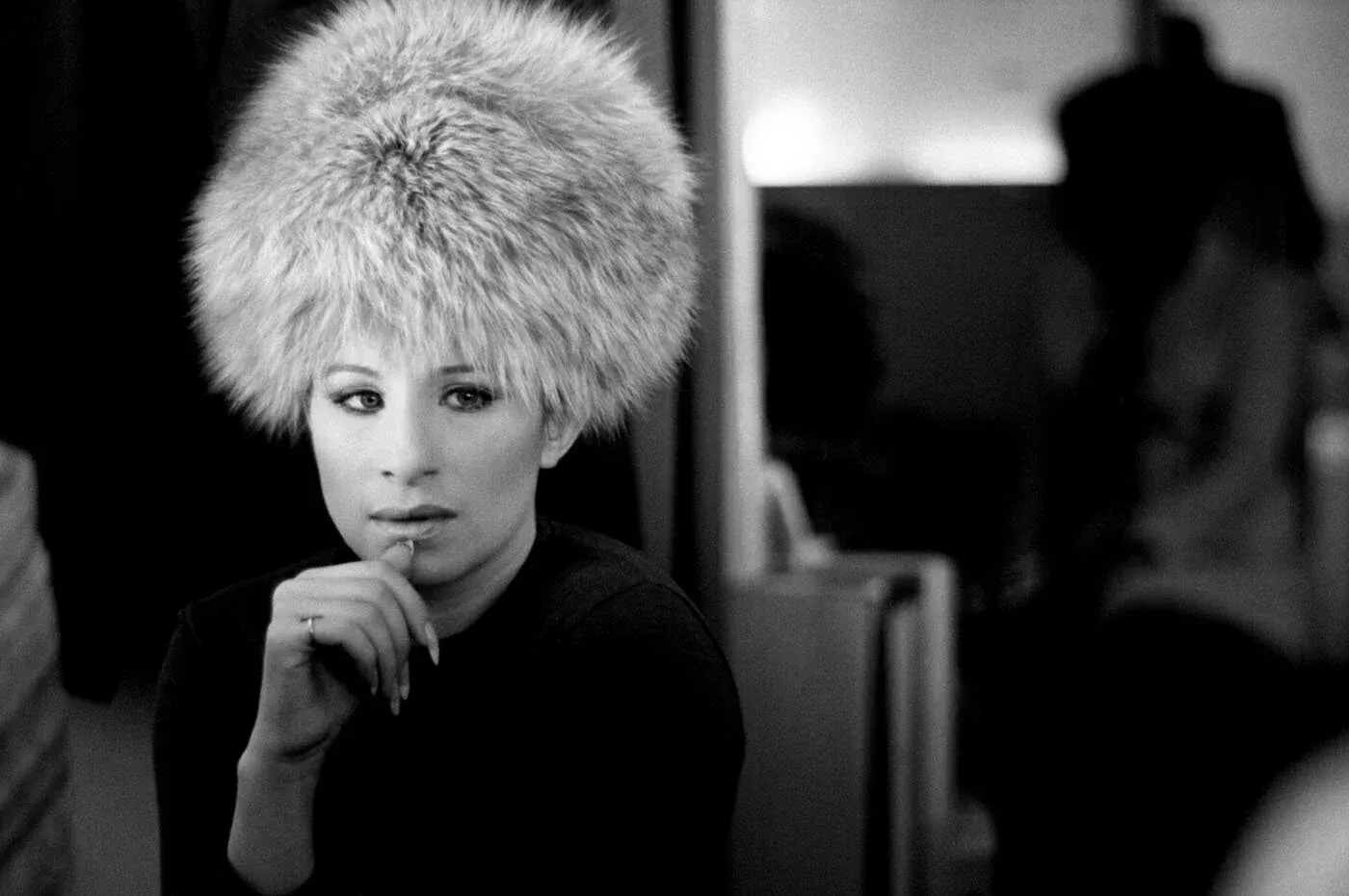 Barbra Streisand en route to London at the Royal Pavilion, photographed by Lawrence Schiller, 1969