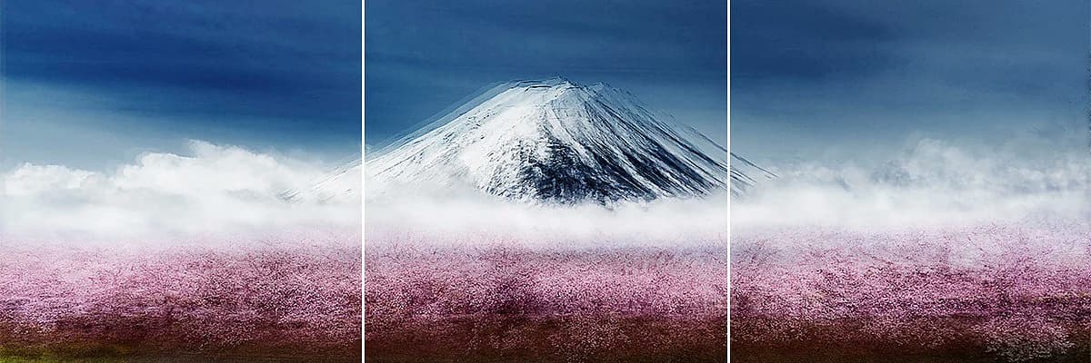Mount Fuji #1 Triptych