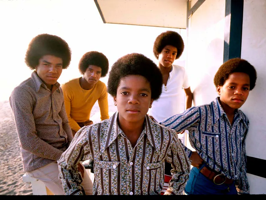 Jackson 5 photographed in Malibu, California, 1969 by Lawrence Schiller