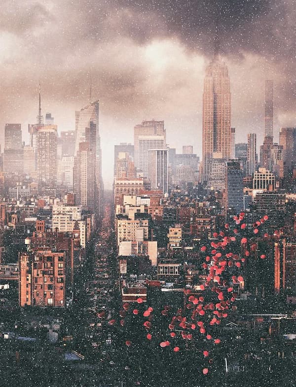 Balloons Over New York (Diamond Dust)