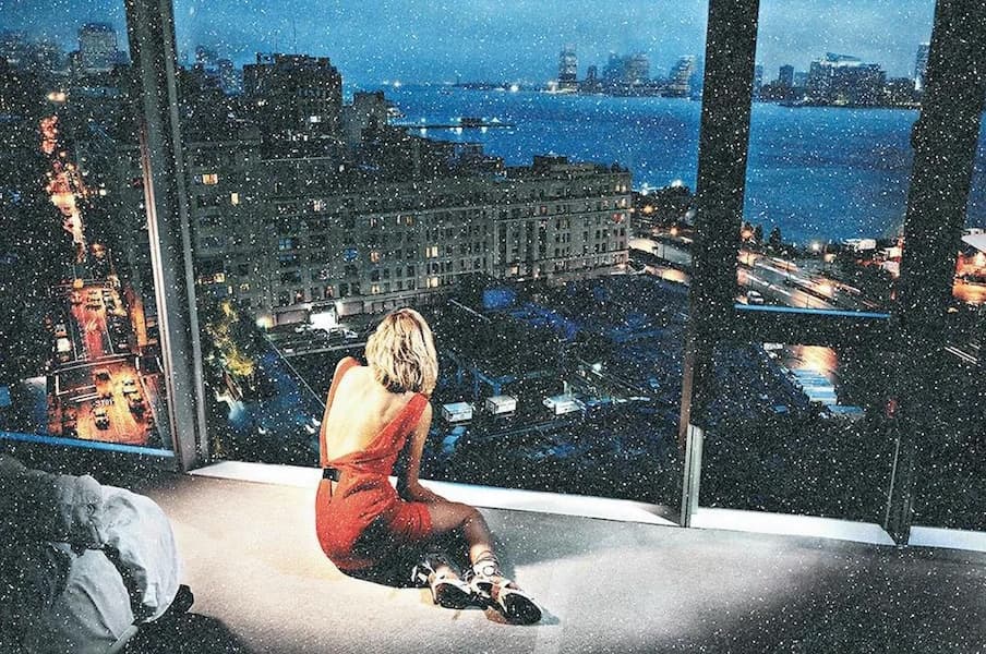 Girl in Orange Dress (Diamond Dust)