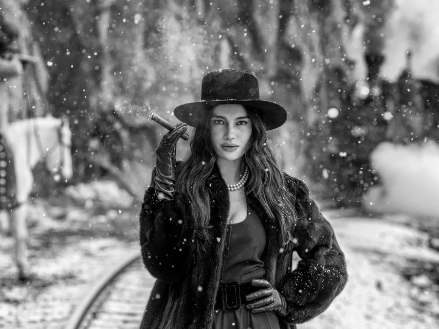 Off the Rails (B&W) | David Yarrow