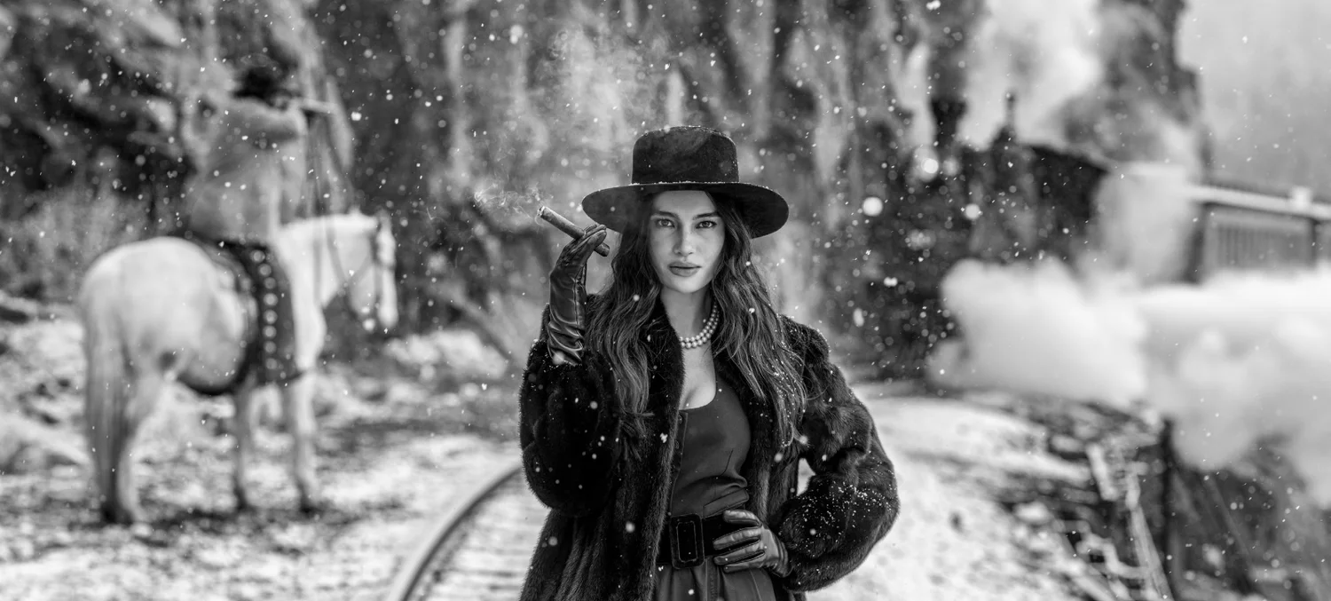 Off the Rails (B&W) | David Yarrow