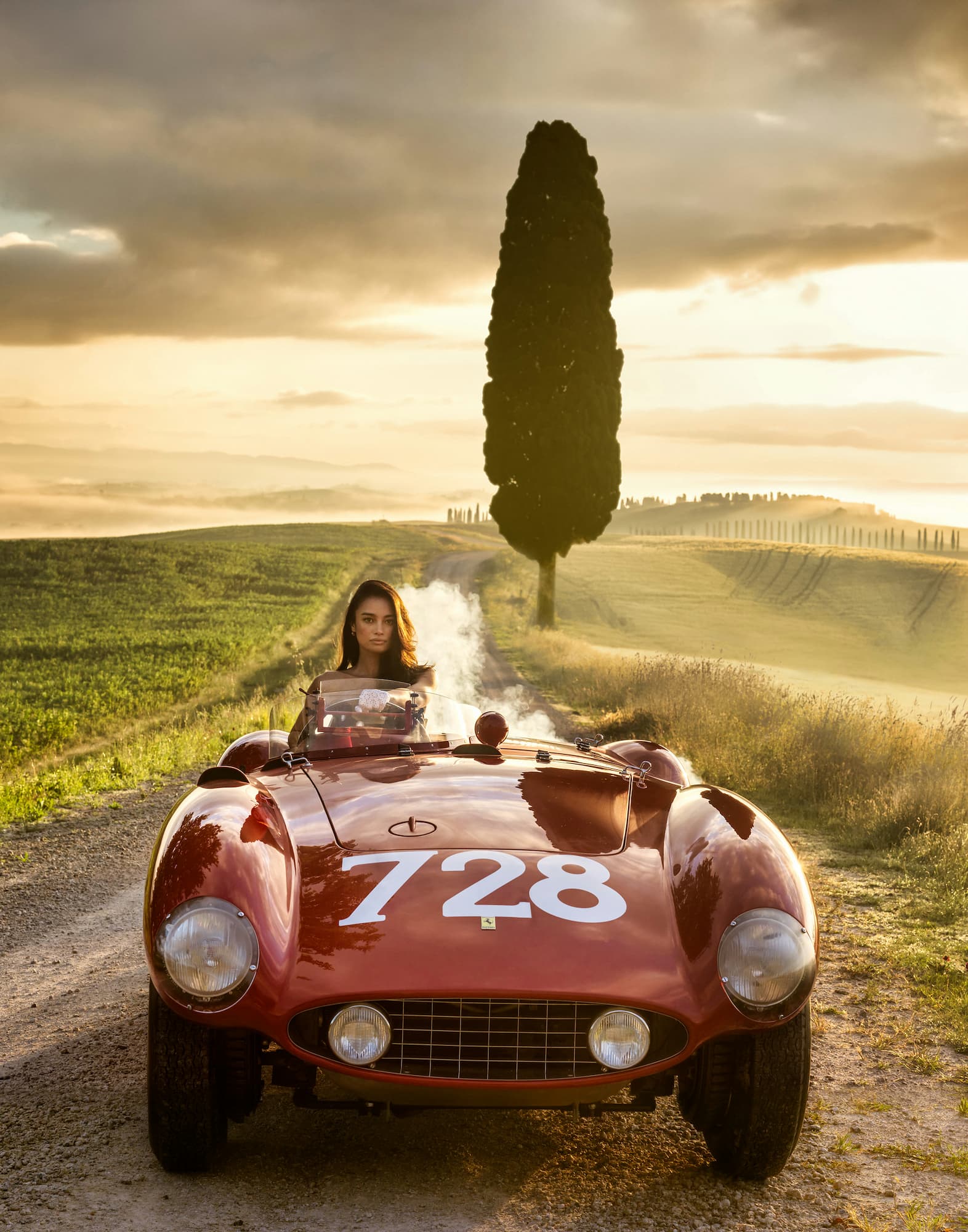 "Cypress Point" by David Yarrow, Tuscany, Italy, 2026. Colour photograph.