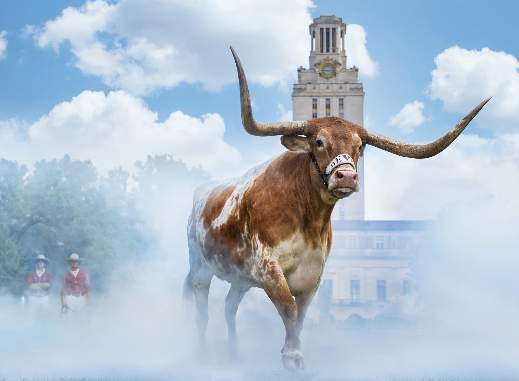 "Hook 'em Horns" by David Yarrow, Austin, Texas, 2024. Colour photograph.