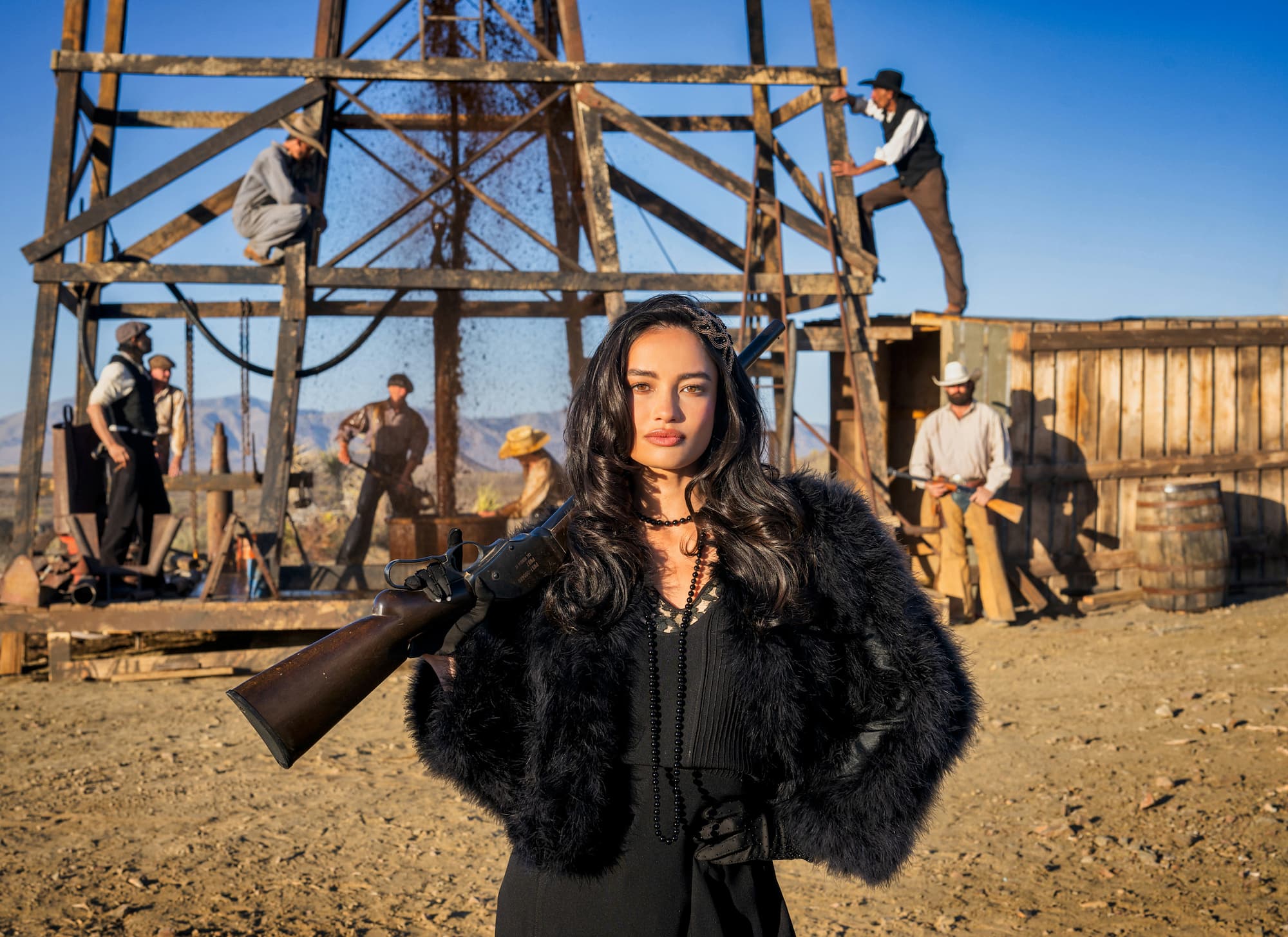 "Landwoman" by David Yarrow, West Texas, Texas, 2026. Colour photograph.
