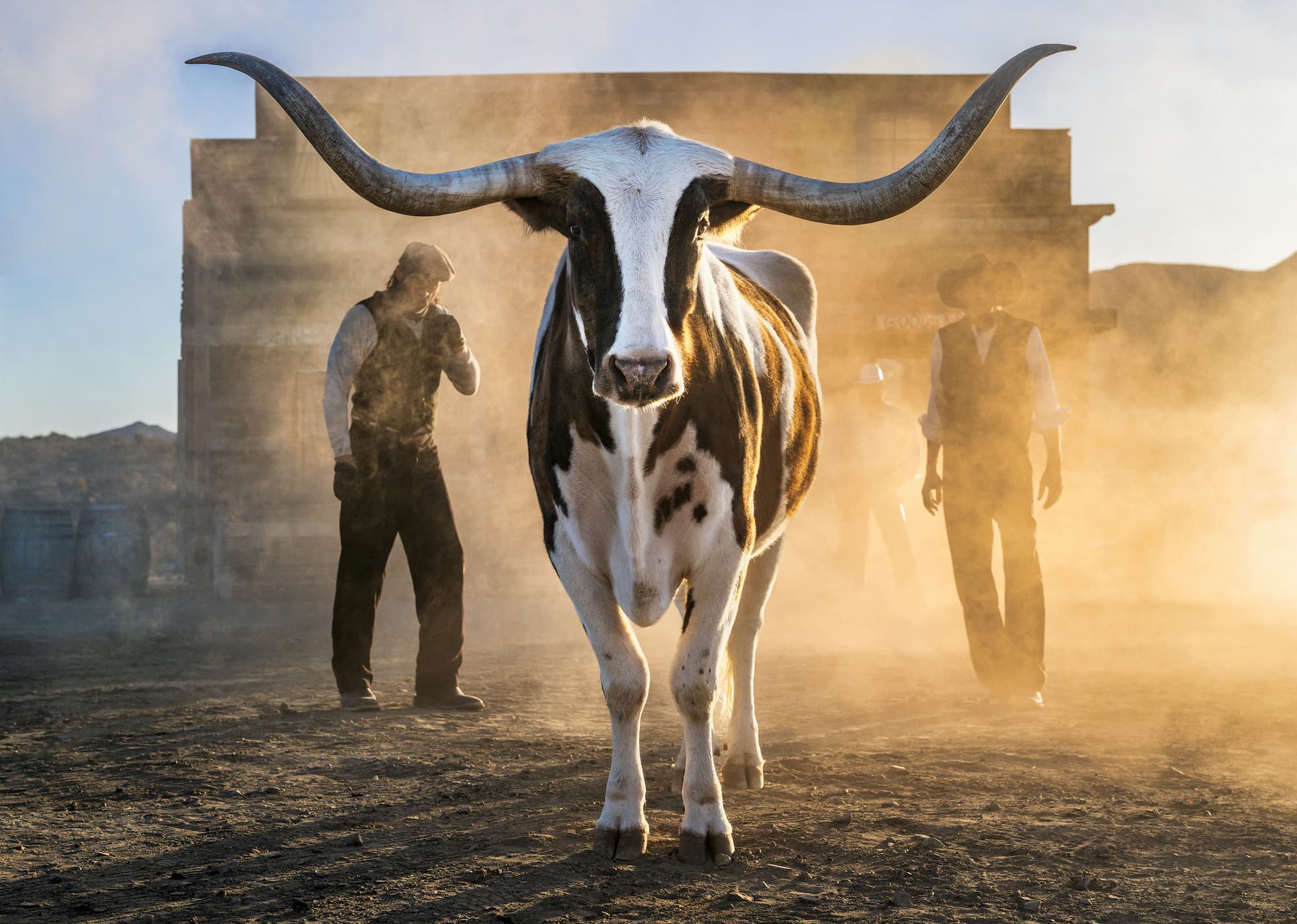 "Morning has broken" by David Yarrow, West Texas, Texas, 2026. Colour photograph.