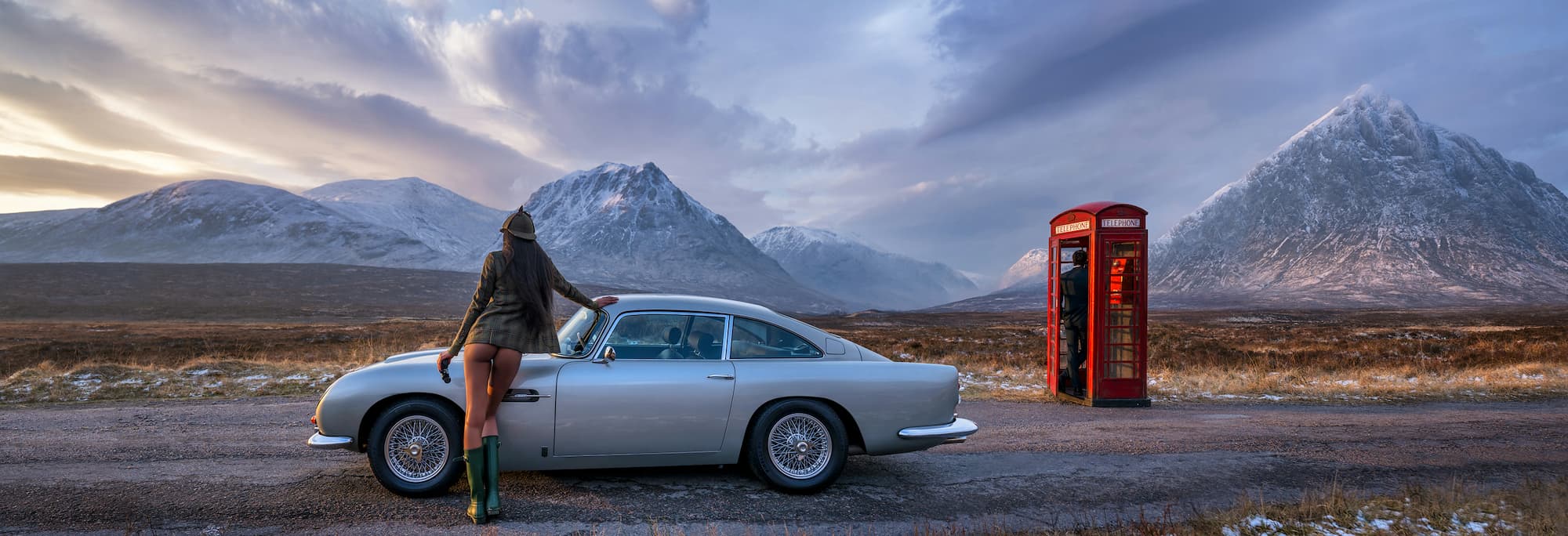 "Skyfall" by David Yarrow, Glencoe, Scotland, 2025. Colour photograph.