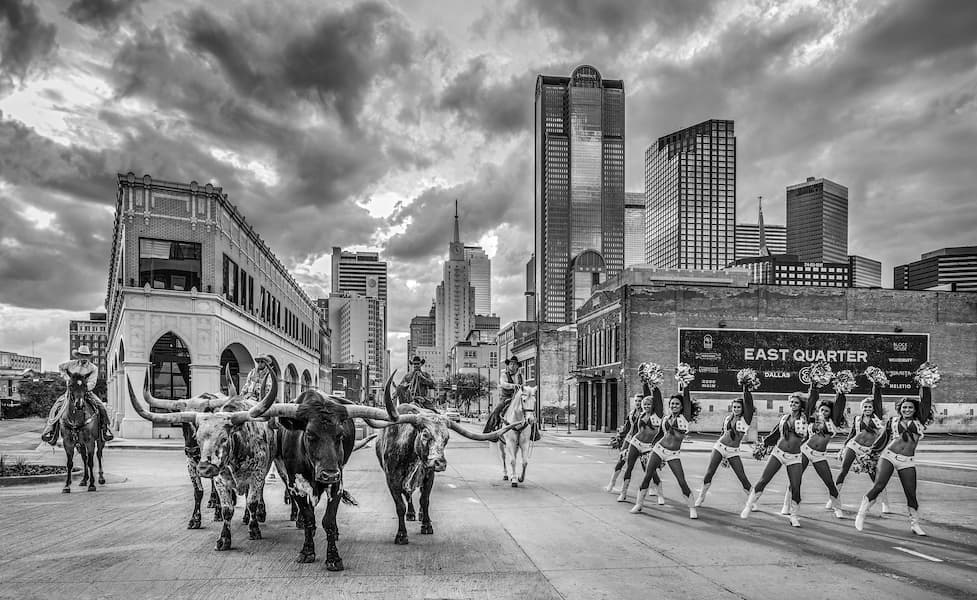 The Dallas Cowboys (B&W)