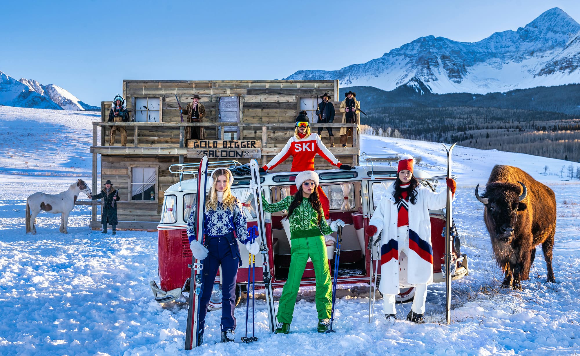 "The Gold Digger Saloon" by David Yarrow, Telluride, Colorado, 2023. Colour photograph.