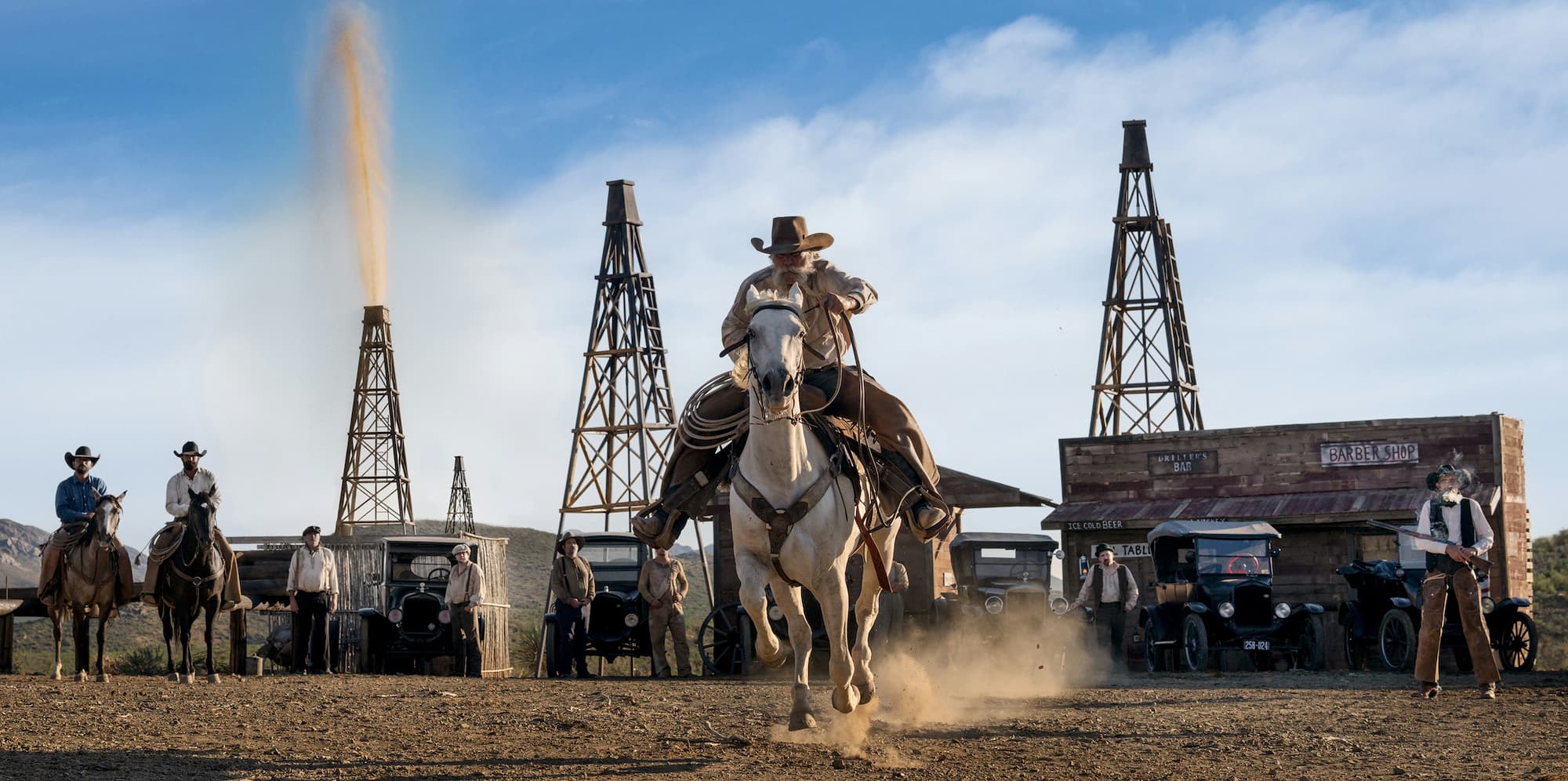 "The Gusher Age" by David Yarrow, West Texas, Texas, 2025. Colour photograph.