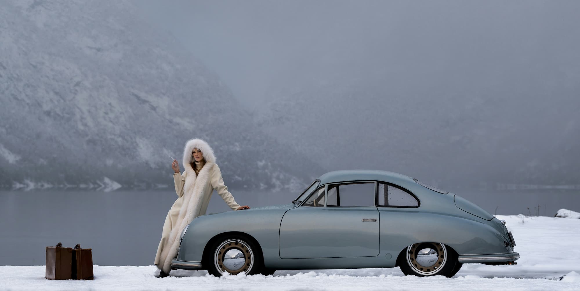 "The Lady of the Lake" by David Yarrow, Eresfjord, Norway, 2025. Colour photograph.