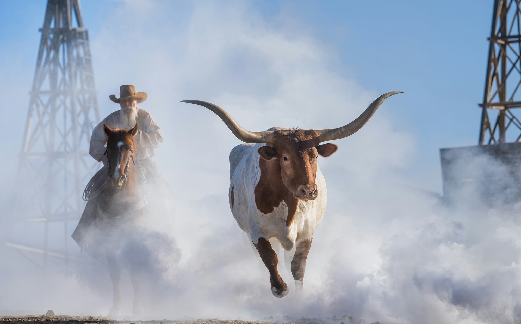 "The Lone Star State" by David Yarrow, West Texas, Texas, 2026. Colour photograph.