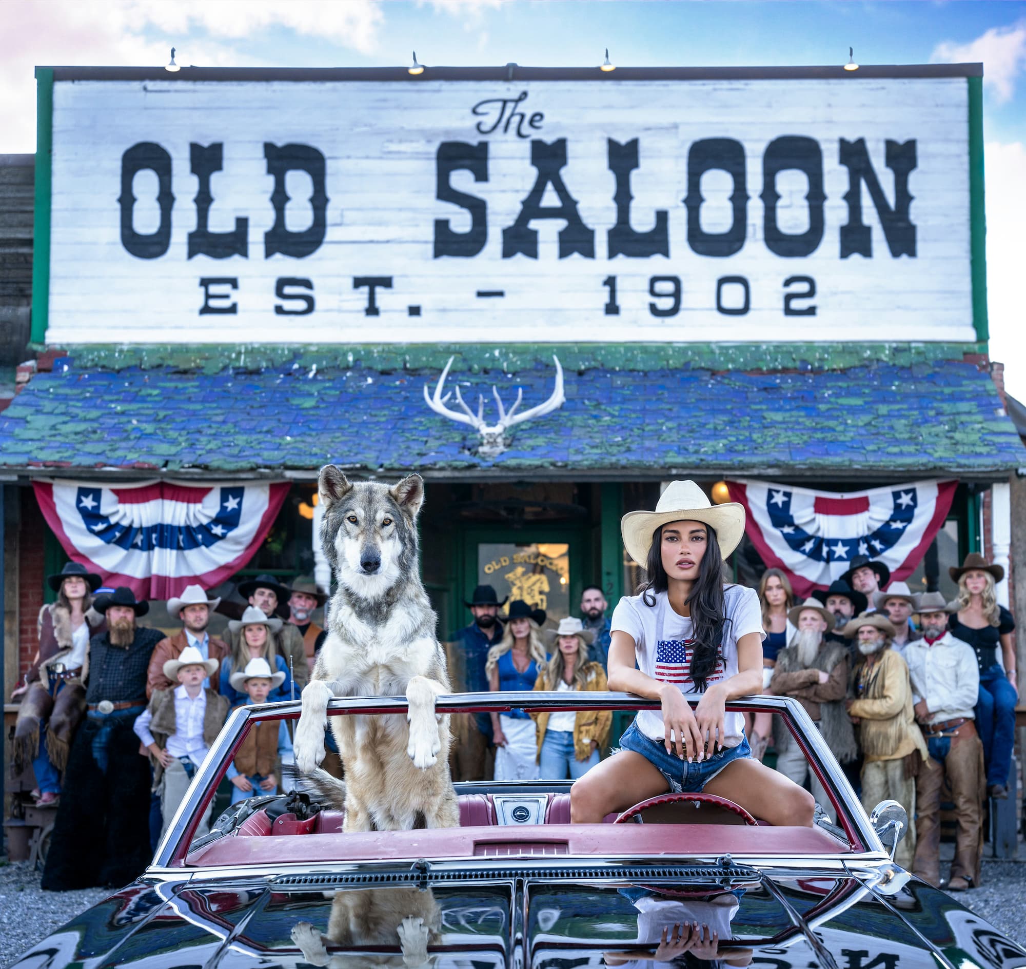 "The Old Saloon" by David Yarrow, Emigrant, Montana, 2026. Colour photograph.