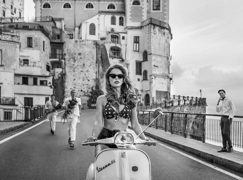 The Road to Amalfi (B&W)