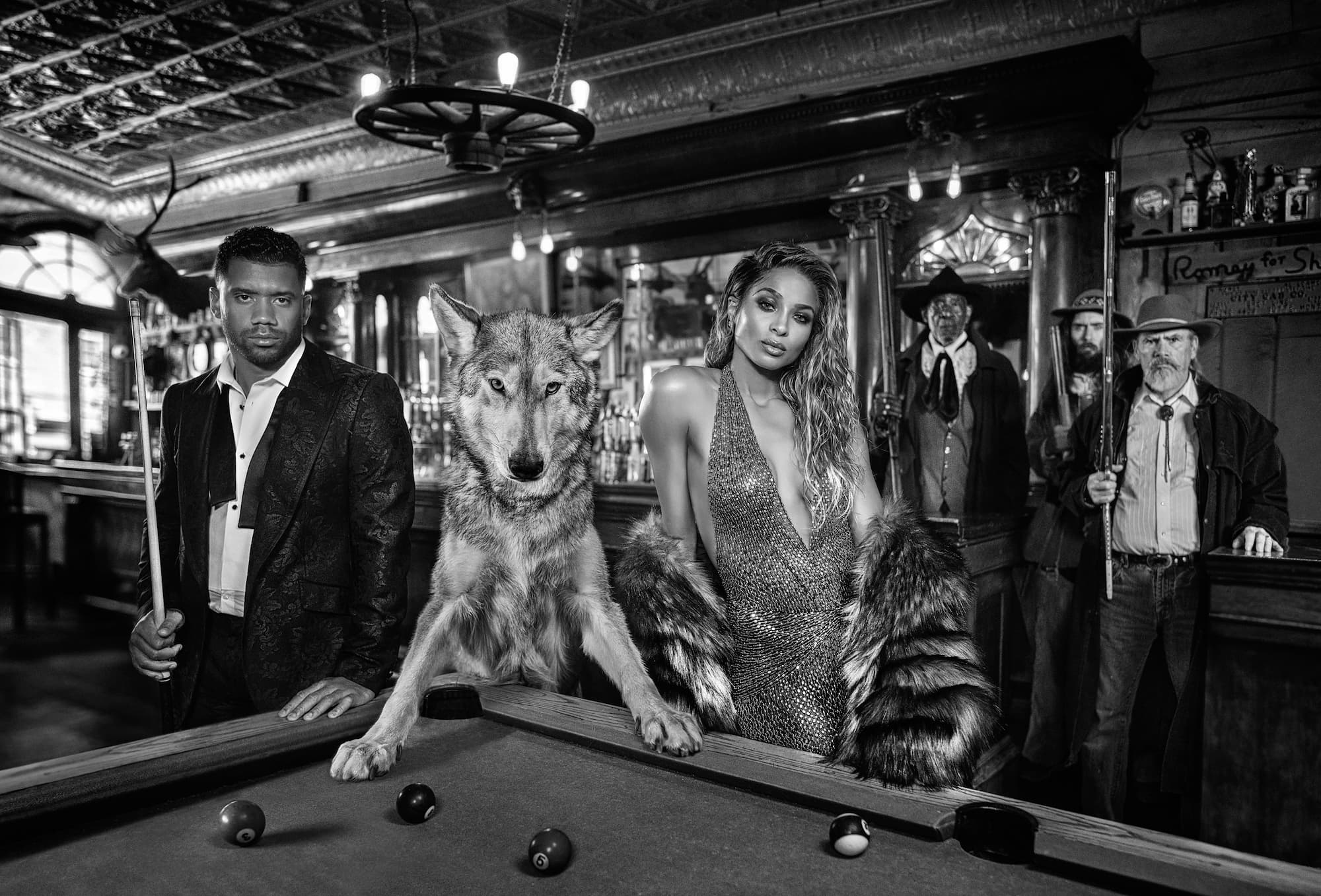 "The Rookie" by David Yarrow, Virginia City, Montana, 2021. Black and white photograph.