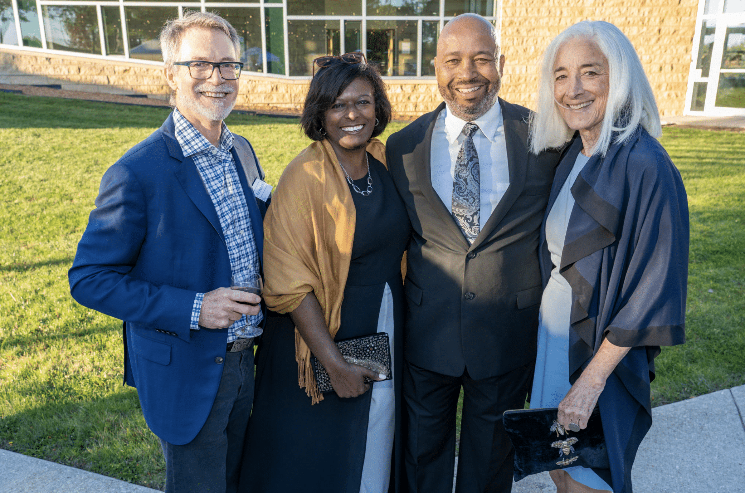 Rob Heinrich, Brushwood Board Member; Jacalyn Ramdin Johnson, Brushwood Board Member; Carl Johnson (husband of Jacalyn); and Lorra Rudman, Brushwood Board Member.
