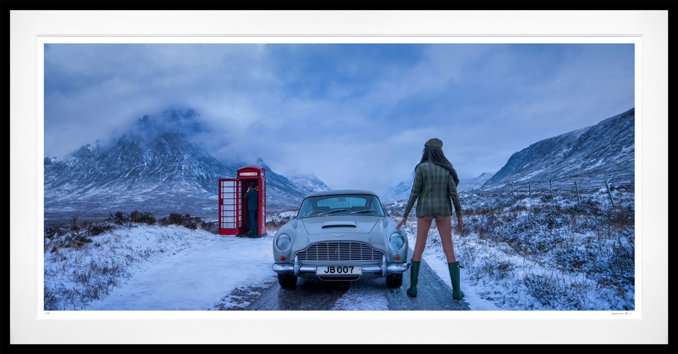 007 (Colour) framed, 62" x 118" (Large)
