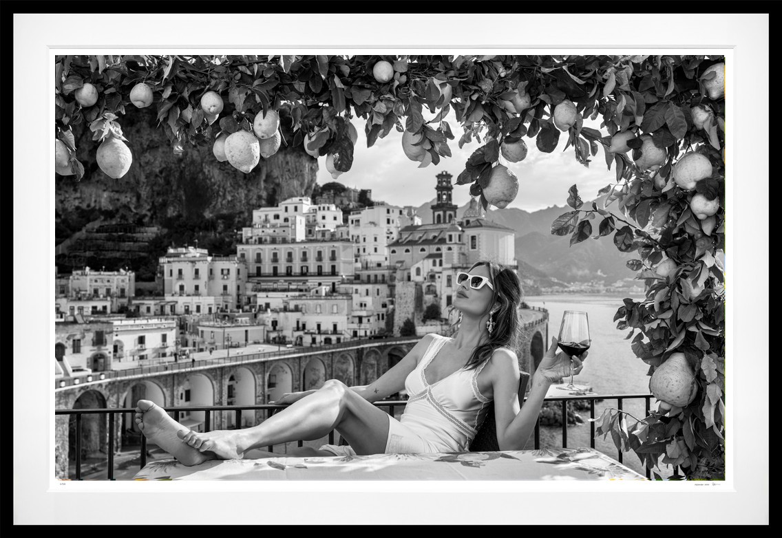A Room with a View (B&W) framed, 71" x 104" (Large)