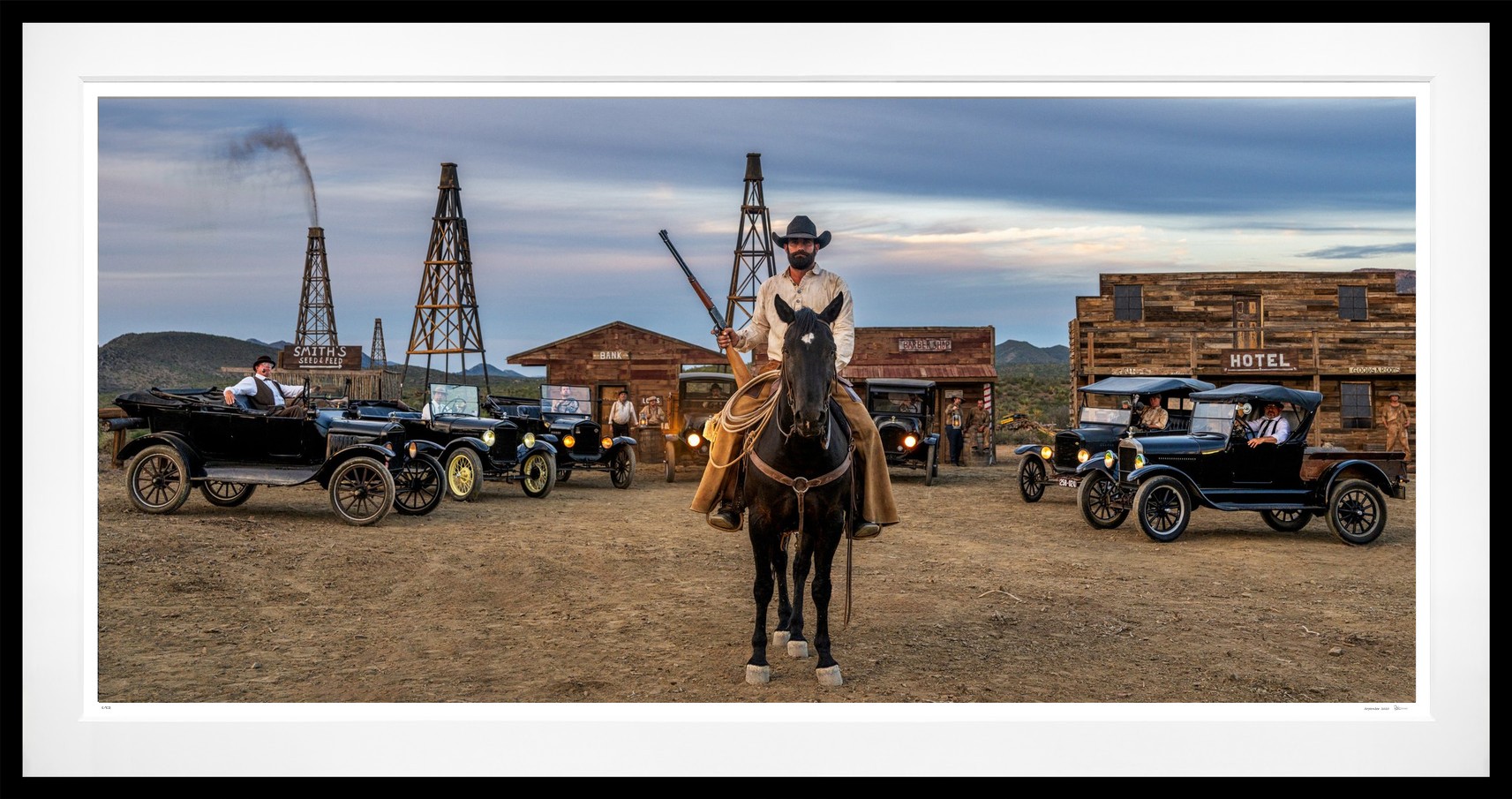 Boom Town (Colour) framed, 62" x 118" (Large)