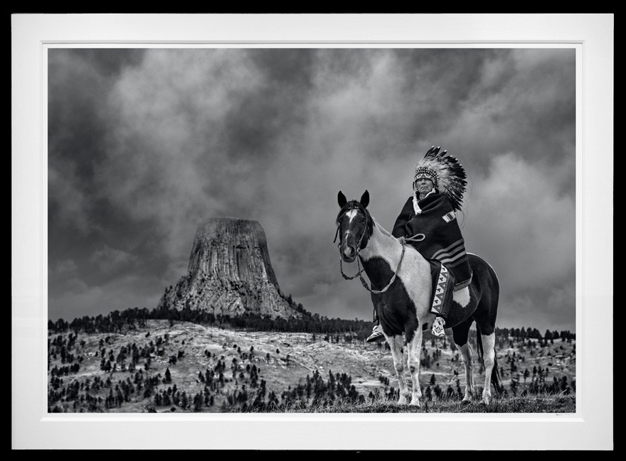 Chief (B&W) framed, 71” x 96” (Large)