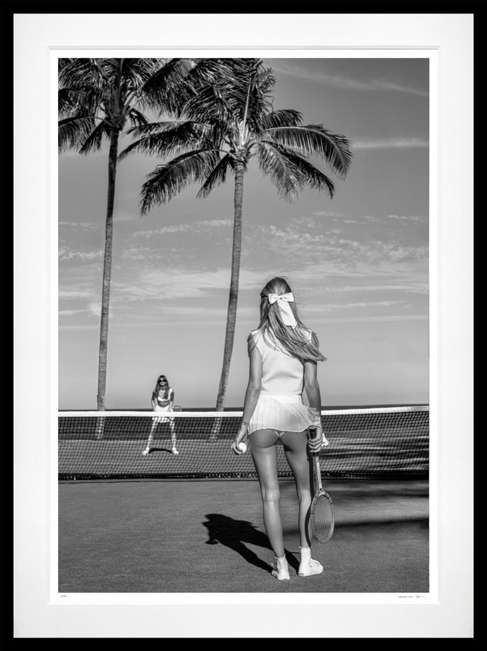 Deuce (B&W) framed, 96" x 71" (Large)