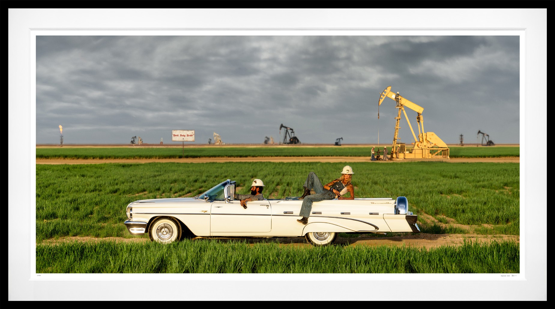 Drill, Baby, Drill (Colour) framed, 66" x 118" (Large)