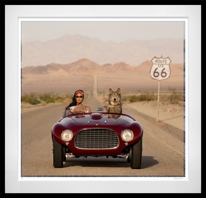 Ferrari (Colour) framed, 71" x 74" (Large)