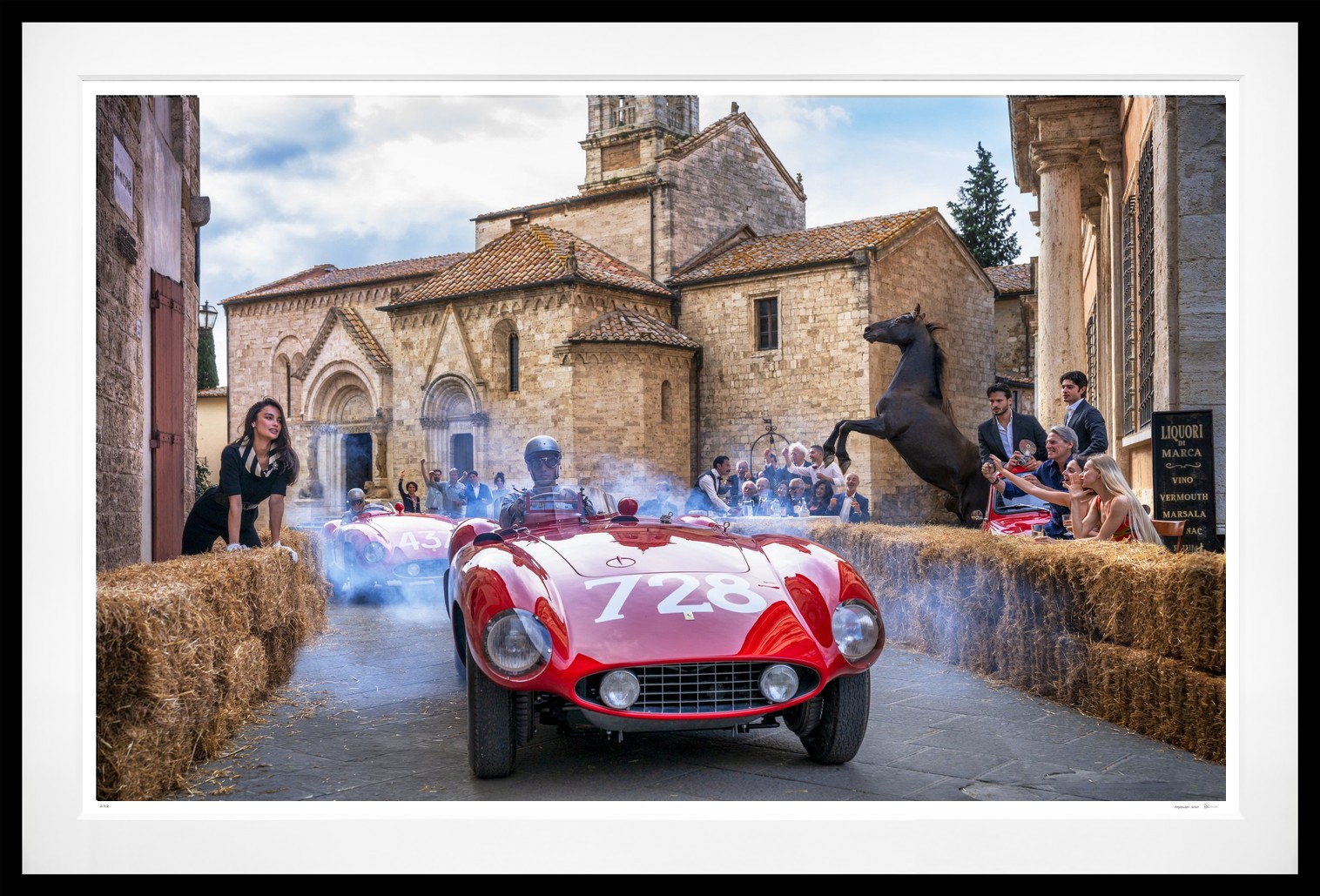 Mille Miglia (Colour) framed, 71" x 105" (Large)