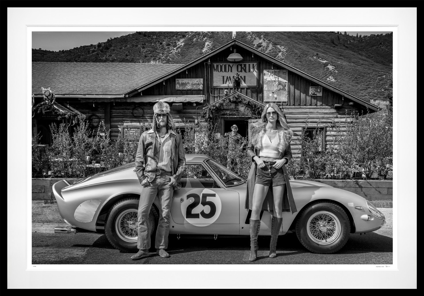 No Boundaries (B&W) framed, 71" x 102" (Large)