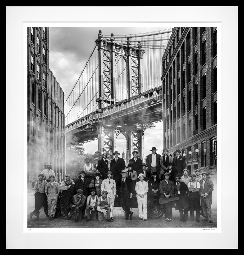 Once Upon a Time in America (B&W) framed, 75" x 71" (Large)