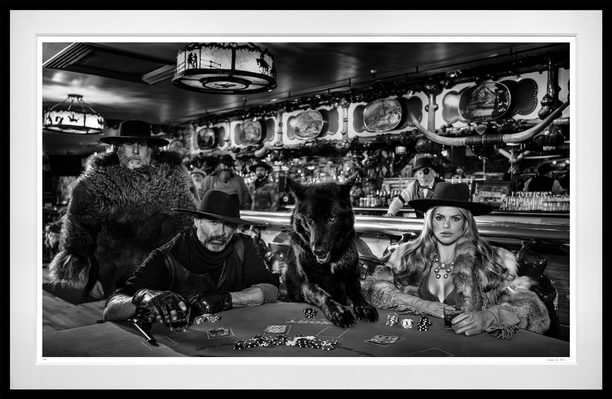 Poker Nights framed, 71" x 109" (Large)