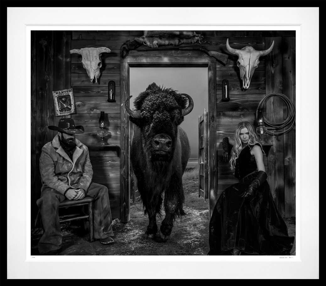 Saturday Night Live (B&W) framed, 71" x 81" (Large)