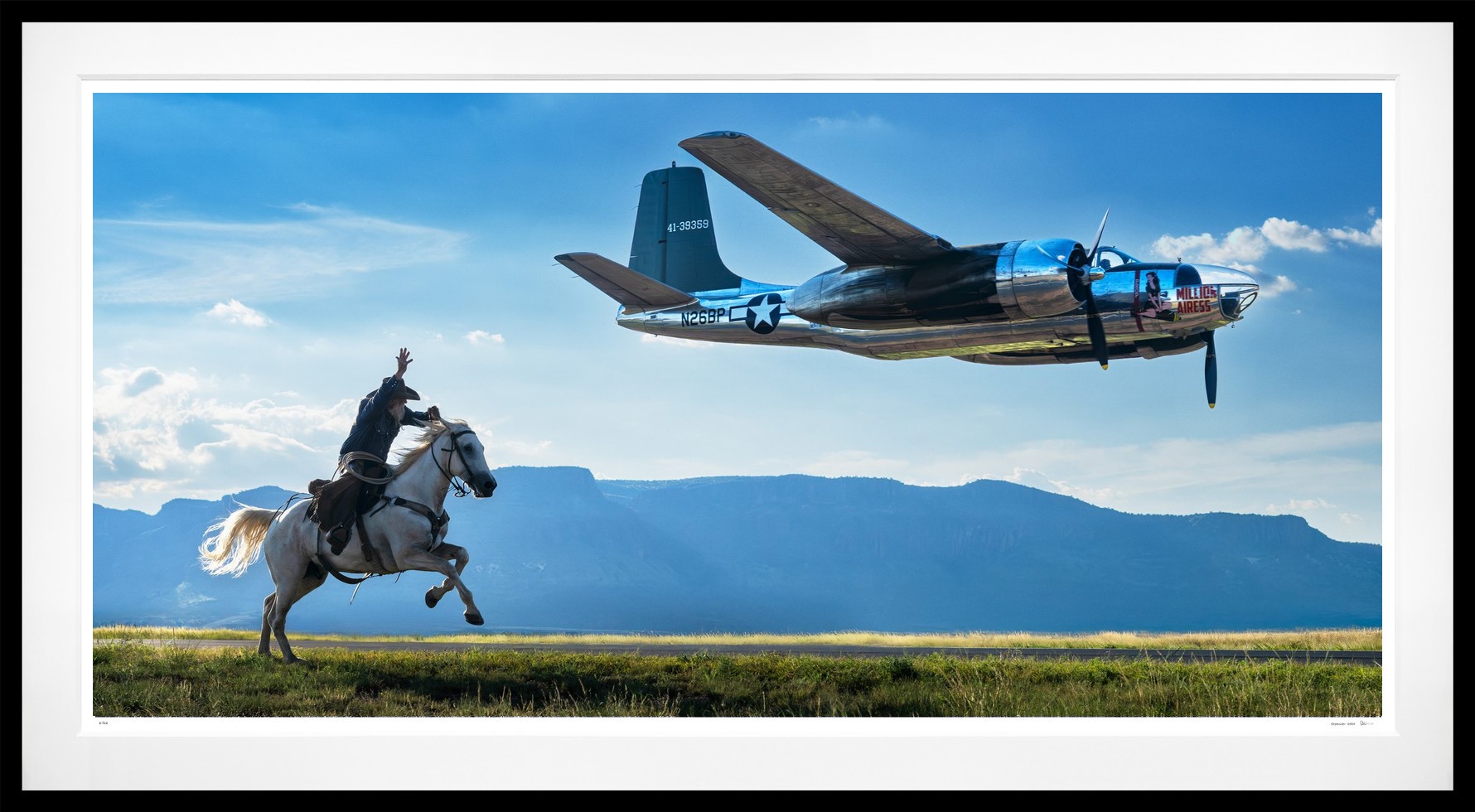 Sinclair Oil (Colour) framed, 65" x 118" (Large)