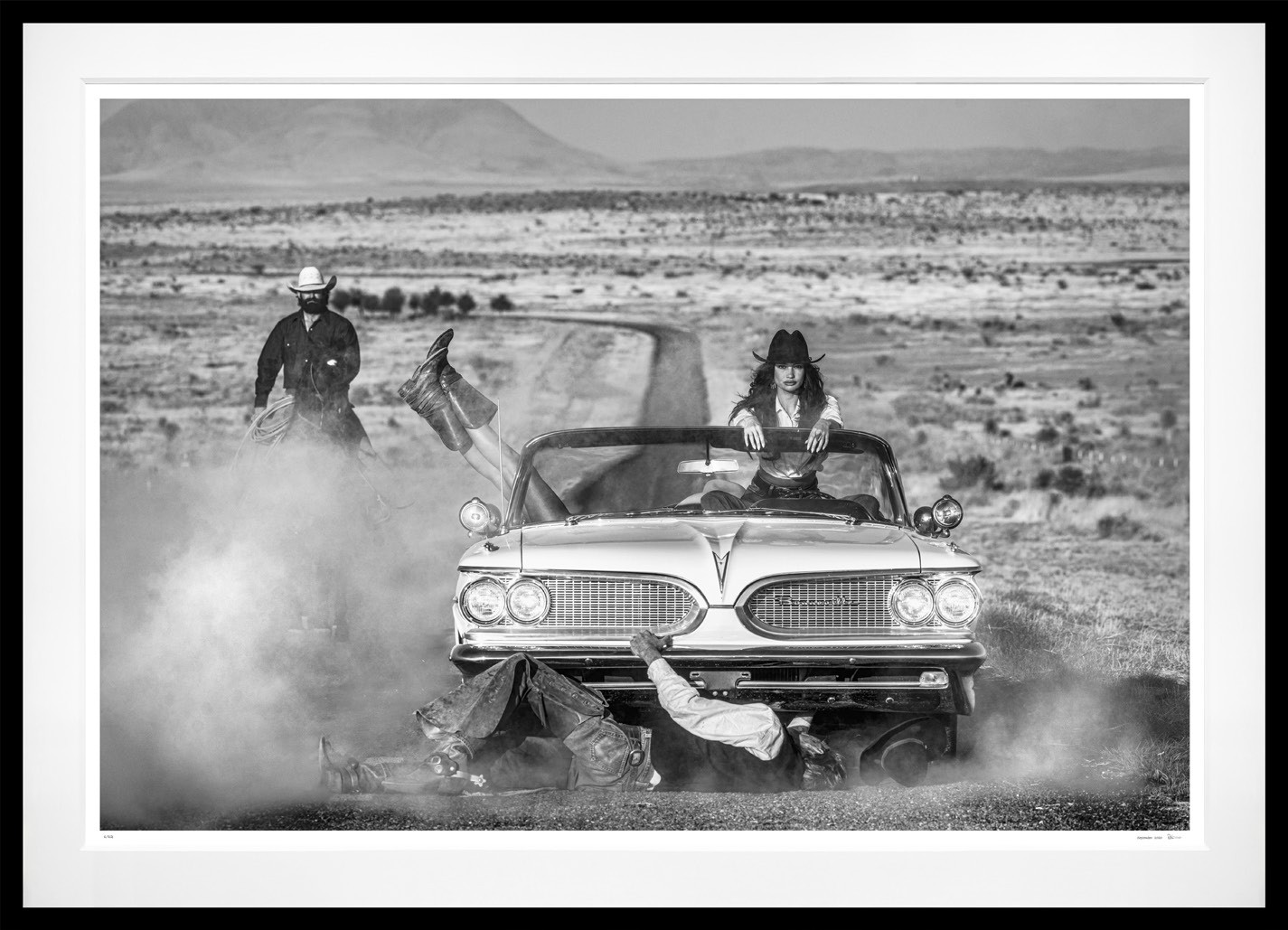 The Breakdown (B&W) framed, 71" x 99" (Large)