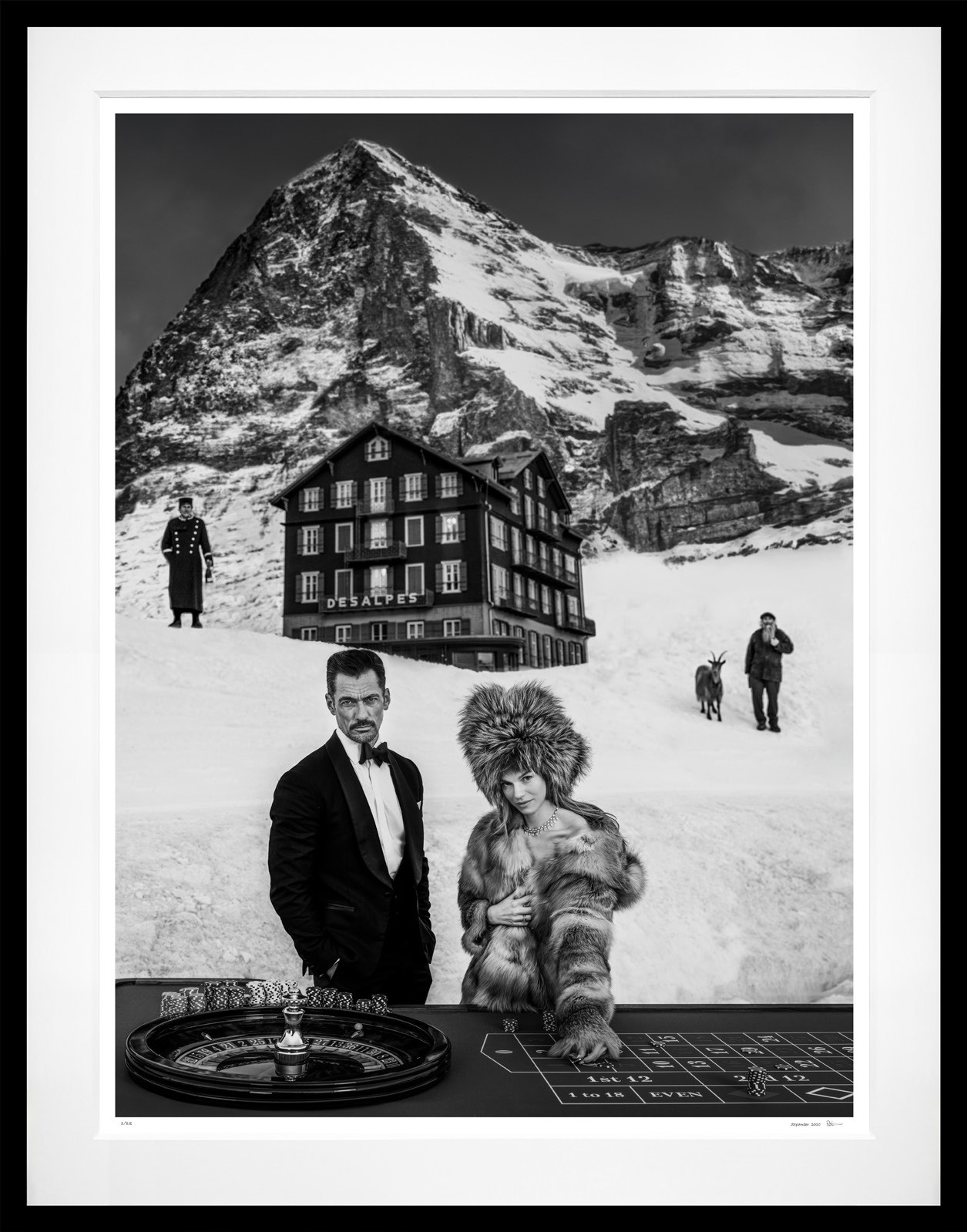 The Eiger framed, 91" x 71" (Large)